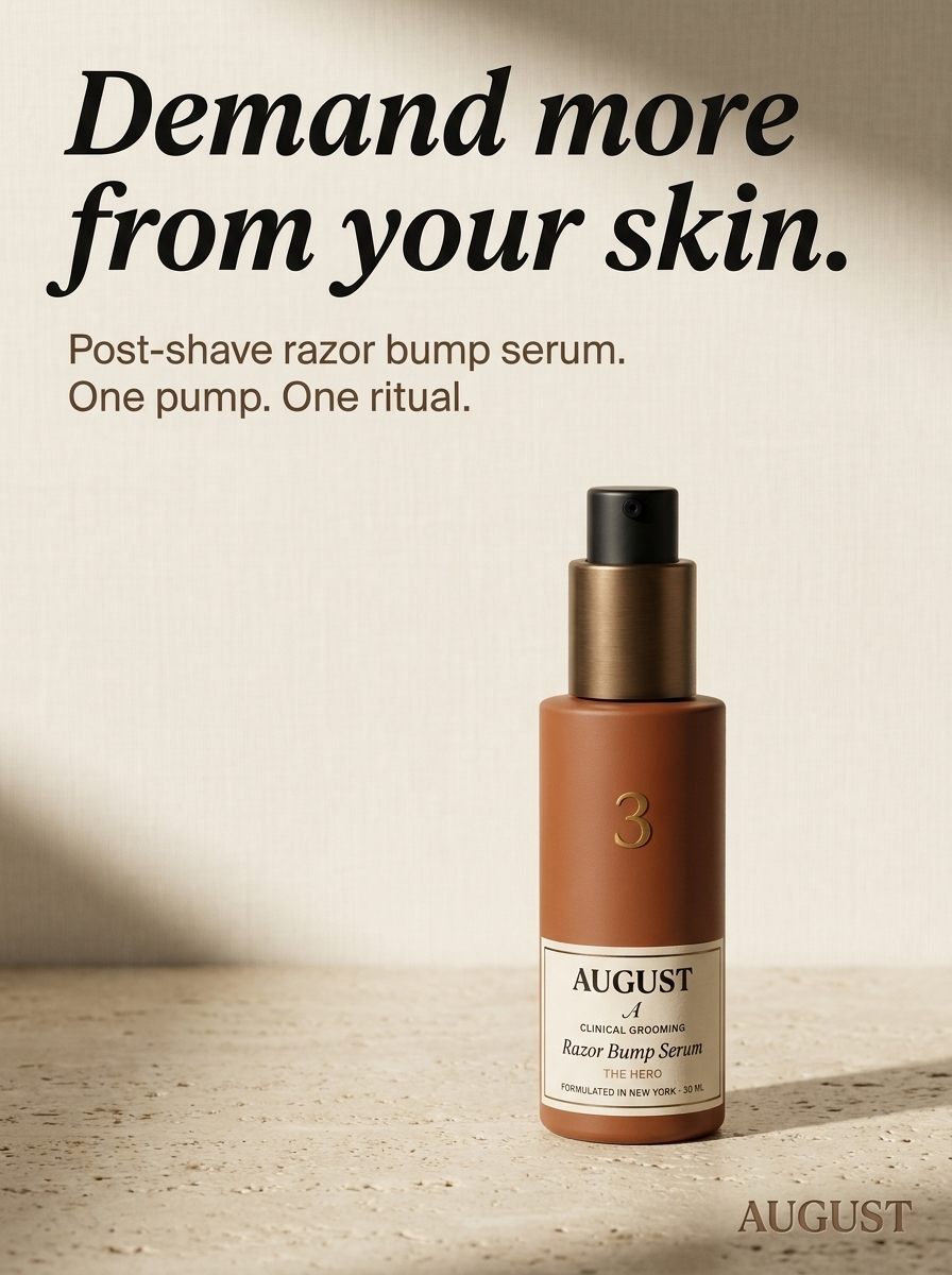 AUGUST Razor Bump Serum ingredient visual