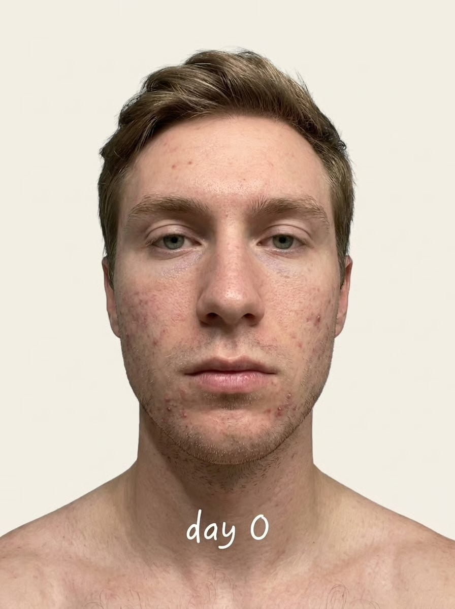 Neck · post-shave irritation — before treatment